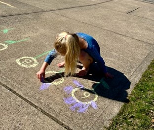 Introduce Math to Your Child with a Sidewalk Chalk Counting Garden
